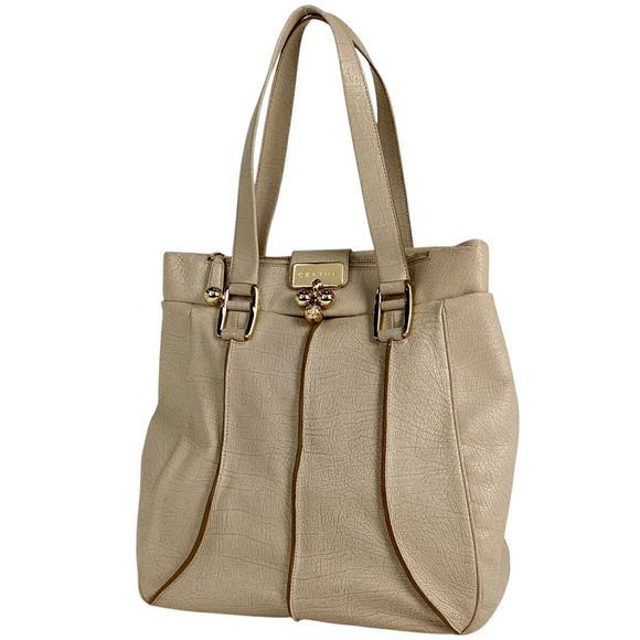 Celine Shoulder Bag Tote Beige Leather - Picture 1 of 8
